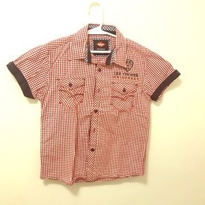 Lee Cooper Button Down Short Sleeve Shirt